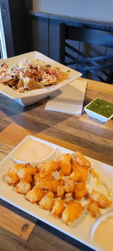 Curds and Chips with Dip