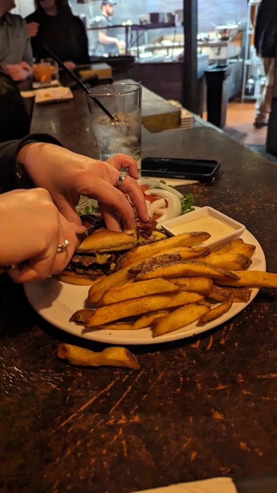 Smash Burger and Truffle Fries